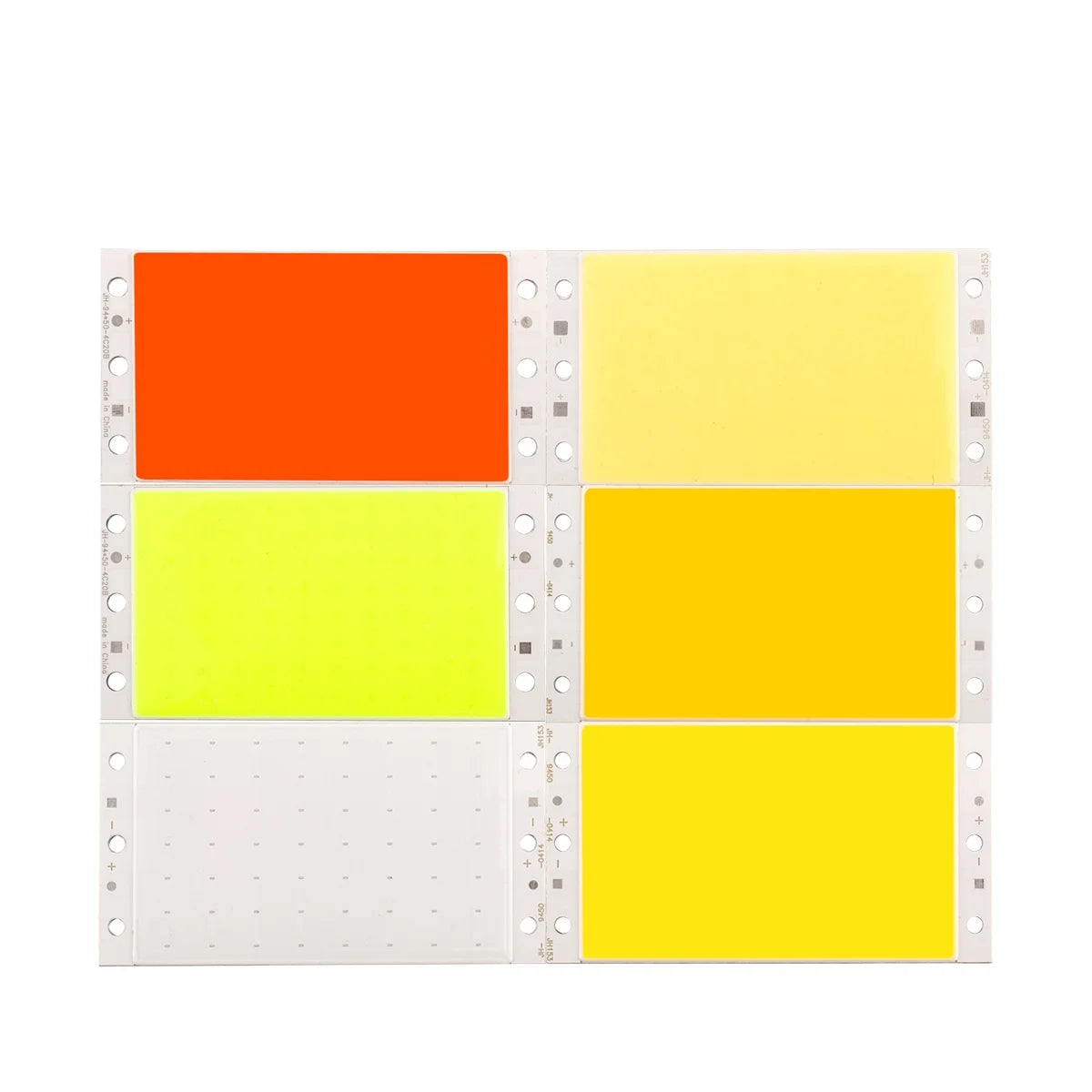 DC12V 20W Warm Cool White LED Board 94*50mm Rectangle COB Bulb Flip Chip Light Source for DIY Automotive Lighting Chip Board LED