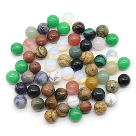 8mm 10mm12mm Semi-porous Pearl Half Hole Natural Stone Round Beads for Earring Jewelry DIY Making Inlaying Material Accessories