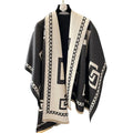 High-End Fashion New Style Women's Geometric Scarf Versatile Thickened Autumn & Winter Neck Warmer Shawl Soft and Comfortable