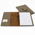 Wholesale Personalized Business Planner Folder Organizer Leatherette Portfolio Custom Laser Carpetas A4 PU Leather Padfolio