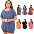 Wholesale Plus Size Pajamas Short Sets Women's Night Clothes Oversized Sleepwear