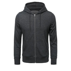 Wholesale Men's Hoodies for Spring Autumn Casual ODM Top Solid Color Hooded Sweatshirt Male