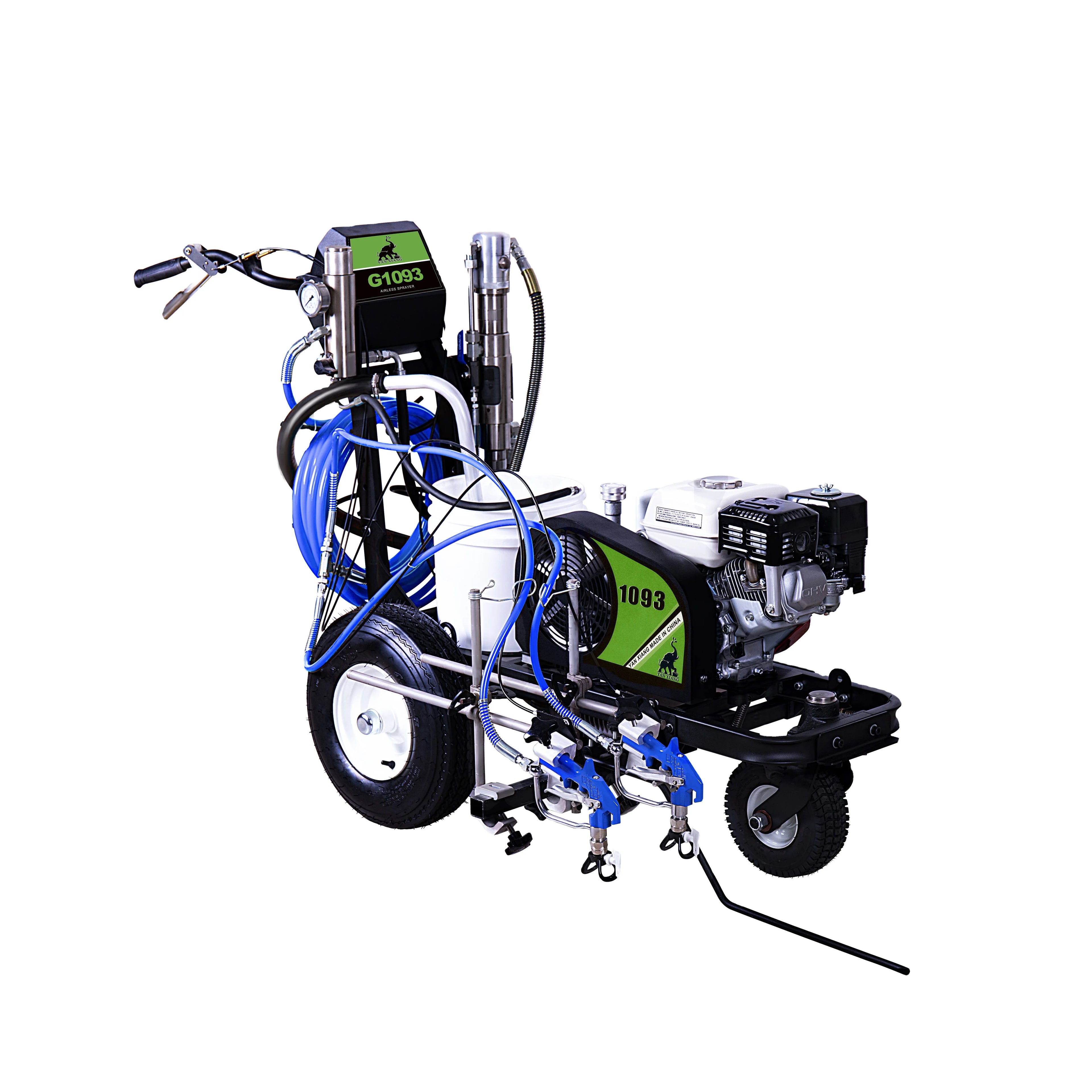 G1093 Cold Paint Hand Push Airless Roadline Marking Machineroad Line Marking Machine Airless Paint Sprayer with Honda Engine