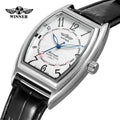 Men's Luxury Wristwatch Leather Strap Automatic Mechanical Watch Waterproof square Watches