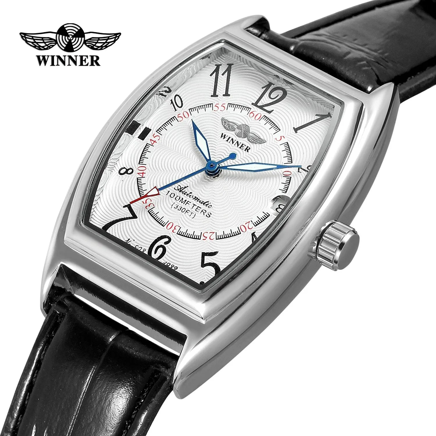 Men's Luxury Wristwatch Leather Strap Automatic Mechanical Watch Waterproof square Watches
