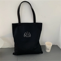 Custom Logo and Size Cotton Canvas Tote Bag Eco Reusable Shopping Bag