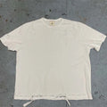 Hip Hop T Shirt Loose Ripped Cut Edges and Holes Short Sleeve Streetwear Men Plain Blank Wash T-shirts