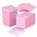 200pcs/box Lint Free Pink Paper Cotton Eyelash Glue Remover Pads Cleansing Cotton Sheet Nails Polish Art Makeup Clean Pad