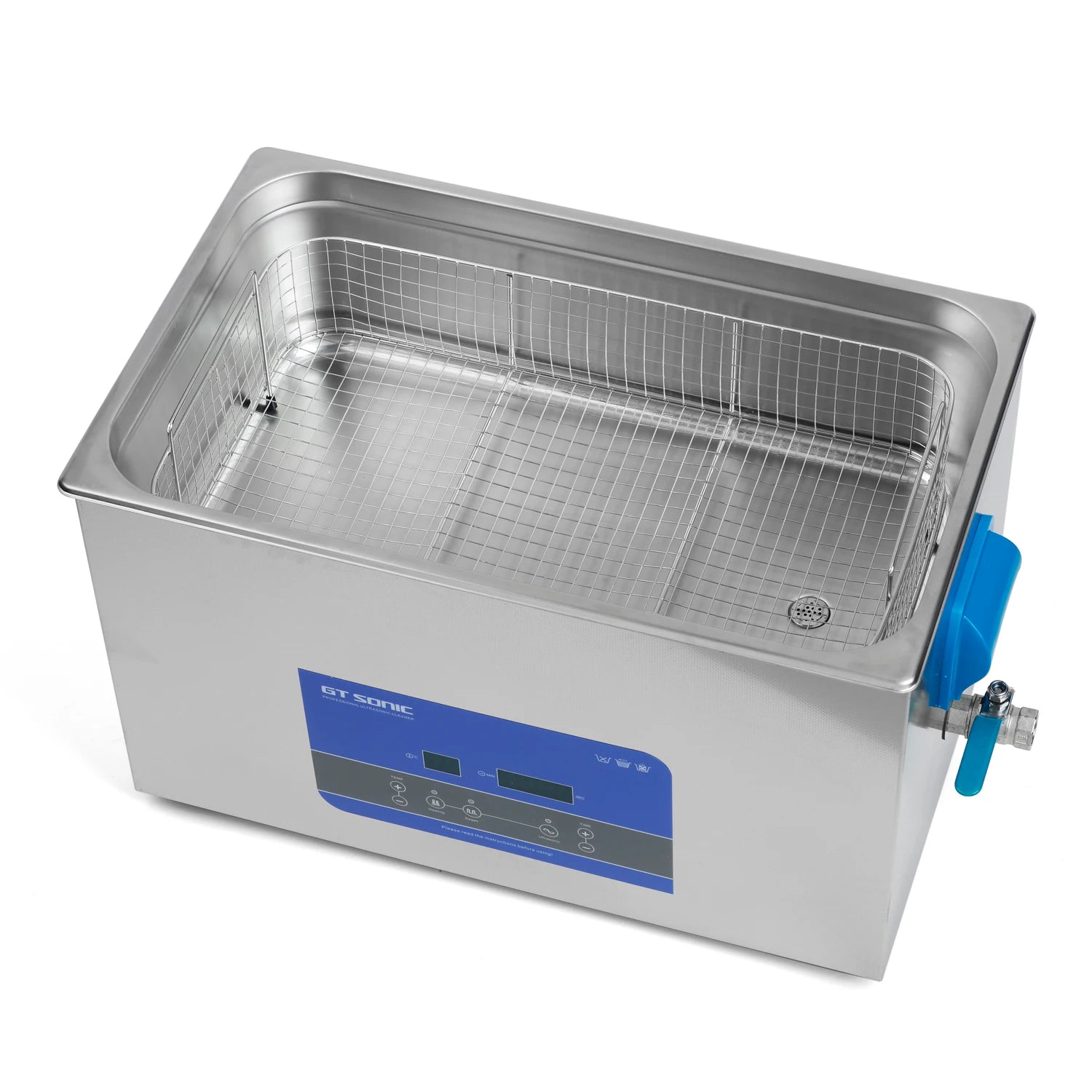 20L Dental Instrument Ultrasonic Cleaner Ultrasonic Dish Cleaner With Basket Heater Timer Dental Digital Ultrasonic Cleaner