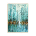 Hand Painted Texture Abstract Oil Painting  White Modern Home Wall Art Hangings Canvas Paintings for Living Room