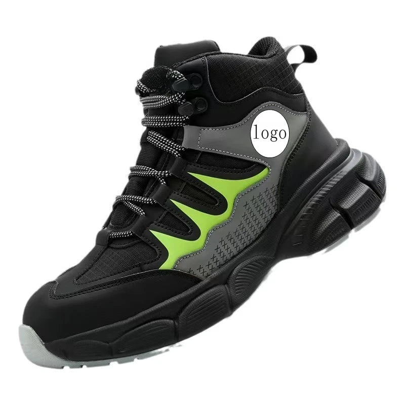 Modern Casual Unisex Work Shoes Electricians Non-Metal Safety Insulating Upper Material Anti-Puncture Midsole Rubber Outsole