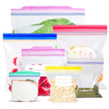 AIUDO Customized Capacity LDPE Transparent Moisture Proof Reusable Double Zipper Bag Food Grocery Packaging Ziplock Bag