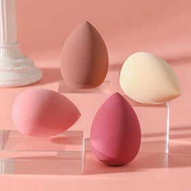 Wholesale Universal Pink Makeup Egg Sponge Custom Logo Washable and Waterproof Beauty Tool