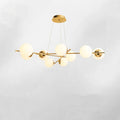 Eye Protection Stereo Light Effect High-End Modern Simple Living Room Dining Room Chandelier White Ball Glass Pendant Lamp