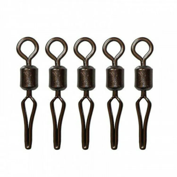 Premium Fishing Swivels & Snaps Connector Terminal Tackle with Side Line Clip and Swivel for Fishing