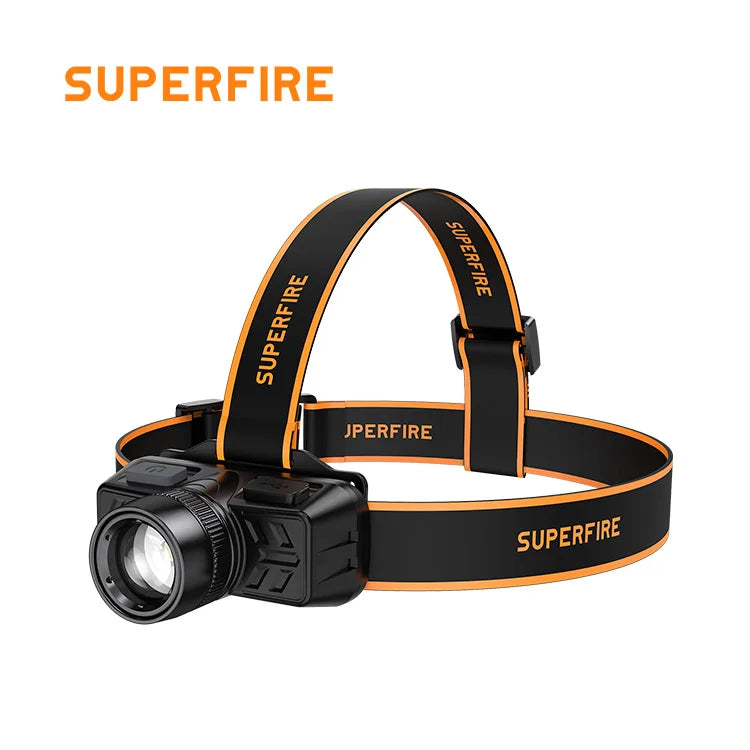 For Cheap Portable Rechargeable Waterproof USB LED Headlamp 300 Lumens IP33 Three Modes Black for Camping Hiking Climbing