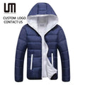 Liu Ming Custom Wholesale Autumn Winter Warm Men Clothing Streetwear Zipper Polyester Cotton Plus Size Hoodie Jacket Coats