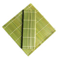 BAMBUS Custom Green Bamboo Sushi Mat Japanese Nonstick Makisu Heat-Resistant Rolling Square Mat for Japanese Restaurant