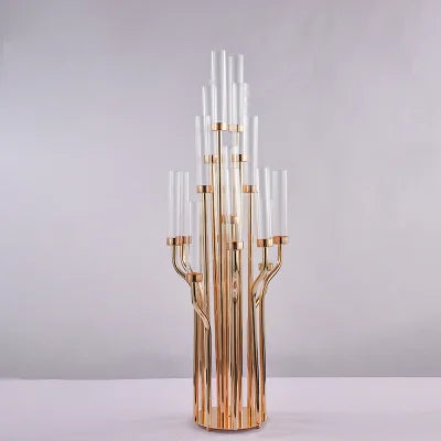 ZT220308-61 Modern 16 Arms Candelabra Centerpieces Luxury Tall Candle Holder Candelabra for Decorate