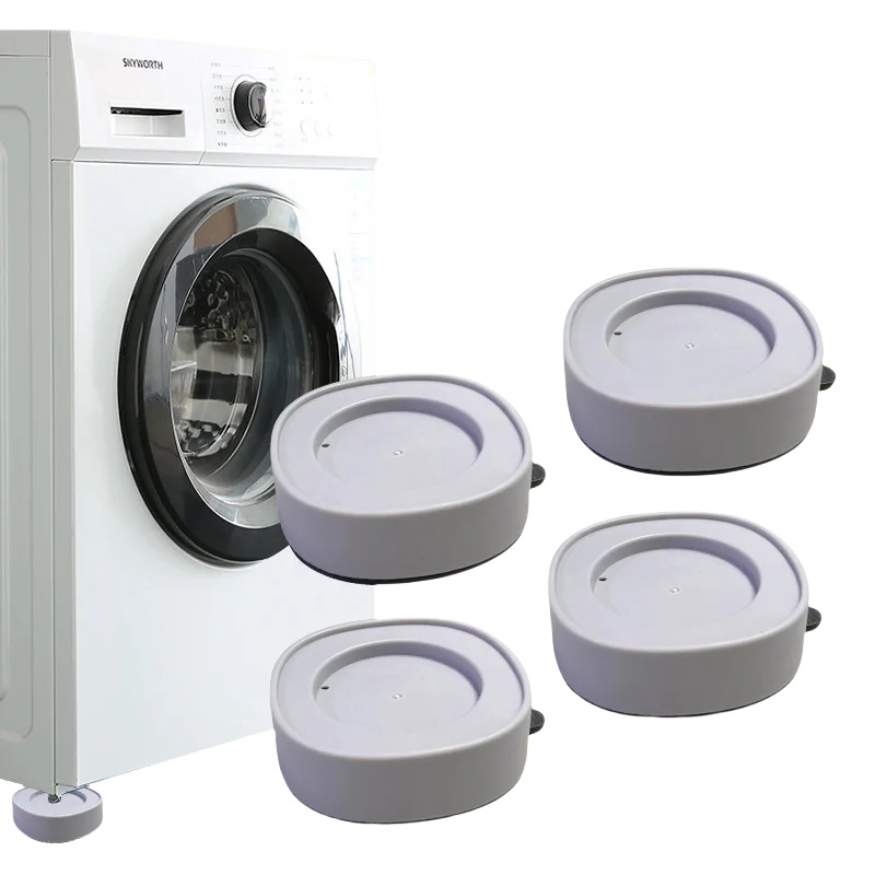 4-Pack Rubber Vibration Damping Pads for Washer and Dryer Noise Reduction Multi-Use for Home Appliances and Furniture