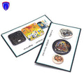 Custom Promotional Tinplate Anime Round Rectangle square Tin Badge Pin Tin Button Badges Blank Metal Logo Custom Badge