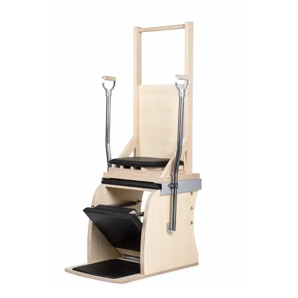 Split-Pedal Stability Chair Handles Springs Wood Pilates Reformers Chair Combo Reformer Pilates Chair Metal