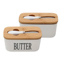 Sealed Butter Storage Box French Butter Dish Ceramic Butter Dish with Lid for Home and Kitchen Accessories