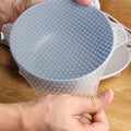 Microwave Custom Reusable Silicone Food Wraps for Food Storage Stretch Food Covers Silicone Washable