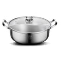 Factory Sale Food Grade Shabu Shabu Pot Stainless Steel Hot Pot With Divider