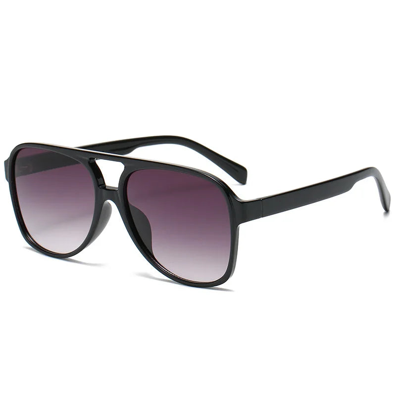 2022 Custom Fashion Designer Big Frame Aviation Plastic Trendy Oversized Women Shades Sun Glasses Sunglasses 2023