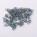 Factory Wholesale rainbow Color 9mm Small Metal Jump Ring for Jewelry Accessories