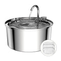 Petwant Wholesale 3.2 L/108 Oz Stainless Steel Automatic Cat Drinking Water Fountain Ultra-Quiet Auto Pet Water Dispenser