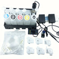 DTF L1800 Printhead Printer L805 R1390 tank CMYK Color tank and White Ink with Circulation System tank Ciss Timer Controller Set