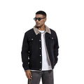 2025 Quality Winter Men's Jacket Fashion Denim Fleece Jacket Casual Denim Sherpa Jacket