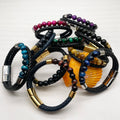 New Arrivals European and American Fashion Natural Volcanic Stone Beaded Bracelet Hand-woven Leather Men's Bracelet