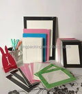 Wholesale Disposable 4x6inch Single Layer Kraft Paper Cardboard Photo Frame Folders Custom Logo Printed Glossy Lamination