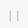 Ailmay Real 925 Sterling Silver Shining Water Drop Shape Clear CZ Long Earrings for Women Wedding Engagement Fine Female Jewelry