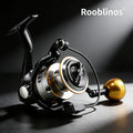 [Germany Stock] ROOBLINOS HEG 5.2:1 Nylon Spinning Reel Left Hand Carp Trout Fishing Lake Stream Ocean Saltwater Use