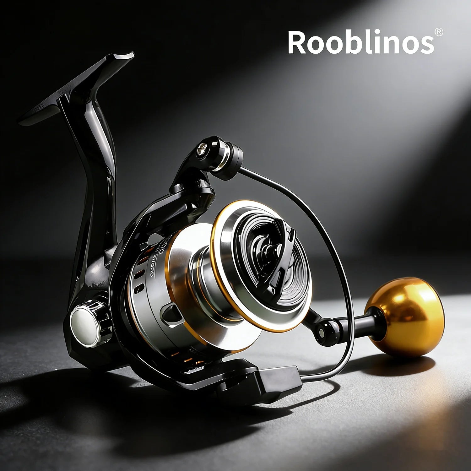 [Germany Stock] ROOBLINOS HEG 5.2:1 Nylon Spinning Reel Left Hand Carp Trout Fishing Lake Stream Ocean Saltwater Use