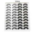 15mm Vegan Synthetic Faux Lashes Wholesale Full Strip Lashes False Eyelashes 3D Silk Fiber Natural Faux Mink Luxury Thick