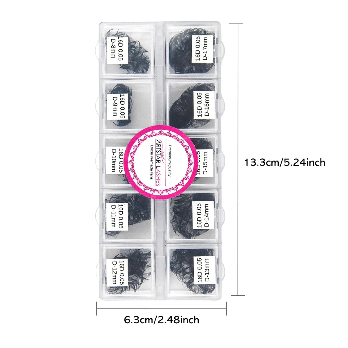 600 Fans 0.05 Pointy Base  12D 14D 16D 20D Soft Design Korean PBT Natural Handmade Promade Pre-Made Fans Mink False Eyelashes