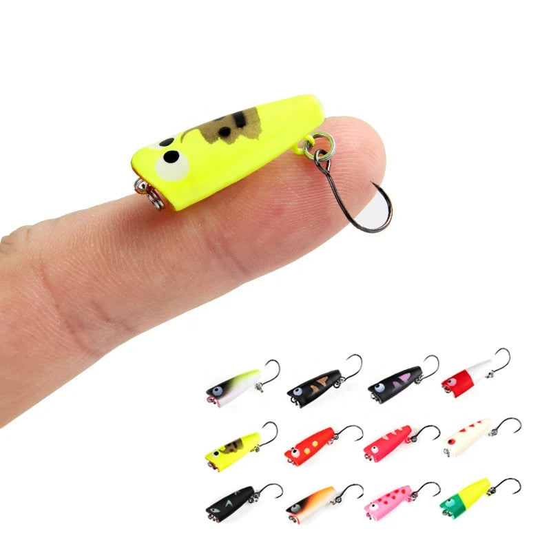 LETOYO LHB007 Topwater Popper Fishing Lure 27mm 1.5g Popper Lures Saltwater Fishing Artificial Hard Swimbait Popper Lure