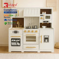 EDULAND OEM ODM Modern Wooden Play Big Kitchen Set Boys and Girls Toy Manufacturer Multifunctional Play Kitchen for Children