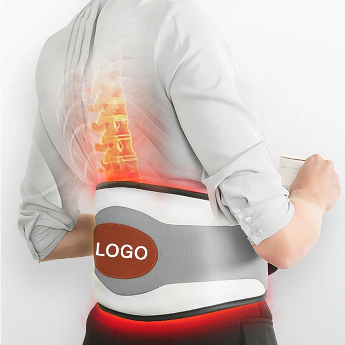 Electric Smart Decompression Lumbar Support Belt Air Traction Pain Relief Heating Vibrating Waist Massage Belt