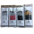 HMU Wholesale Professional 7pcs Eye Make-Up Brushes Wood Handle with Natural Pony Hair for Foundation and Eye Shadow