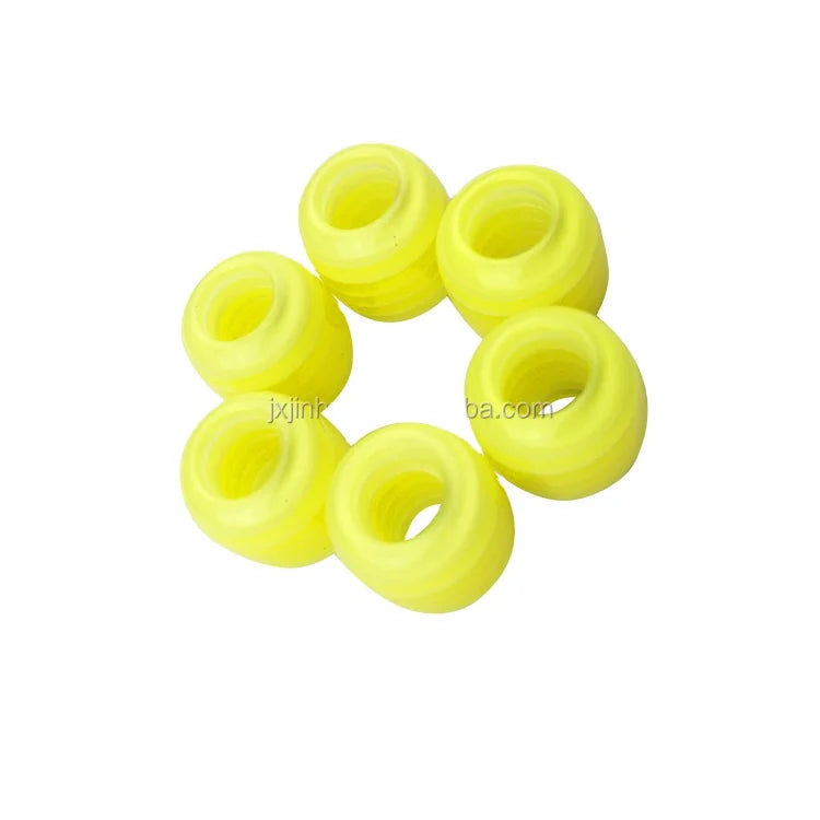 Colorized Plastic Bell Stopper Resin Beads End Cord Stopper