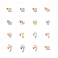 Wholesale Custom Hypoallergenic Titanium Steel Screw Back Earrings with 18K Gold Plating Rose Gold Piercing Jewelry for Women