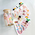 Custom Nurse Teacher Mother Christian Religion 3D UV Dtf Transfer Cup Wraps for 16oz Glass Cold Cup Transfer Wraps
