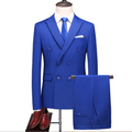 2 Pcs Two-piece Set Prom Terno Masculino Wedding Slim Fit Blazer Formal Peaked Lapel Men's Wedding Suits