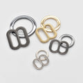 Customized Logo 8-Shaped Buckle O Rings G Buckle Swimwear Accessories Nickel Free Zinc Alloy Hardware for Luxury Swimsuit/Bikini